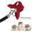 Hamster Harness and Leash Set Artificial Leather Soft - Easy Wear Red 3