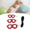 Hamster Harness and Leash Set Artificial Leather Soft - Easy Wear Red 1