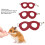 Hamster Harness and Leash Set Artificial Leather Soft - Easy Wear Red 4