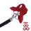 Hamster Harness and Leash Set Artificial Leather Soft - Easy Wear Red 12