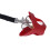 Hamster Harness and Leash Set Artificial Leather Soft - Easy Wear Red 8