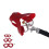 Hamster Harness and Leash Set Artificial Leather Soft - Easy Wear Red 10