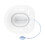 Foldable Plastic Toilet Sitz Bath with Flusher, Grey, 39x36x12.5cm 4
