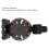 Multifunctional Stroller Cup Holder 8.5cm Black Orange 360 Rotatable 5