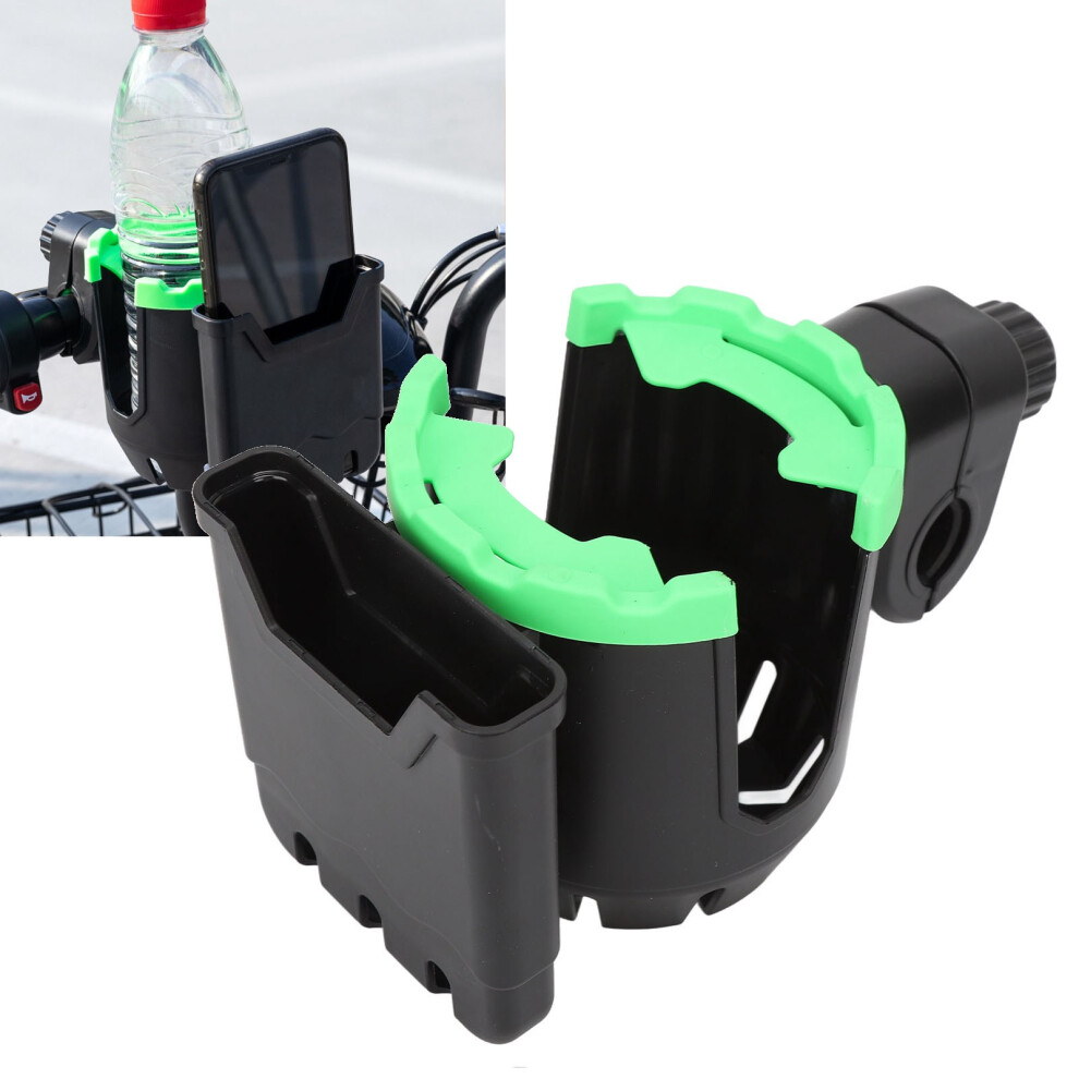 Black/Green Multifunction Stroller Cup Holder 8.5Cm Large Caliber 360 Rotation