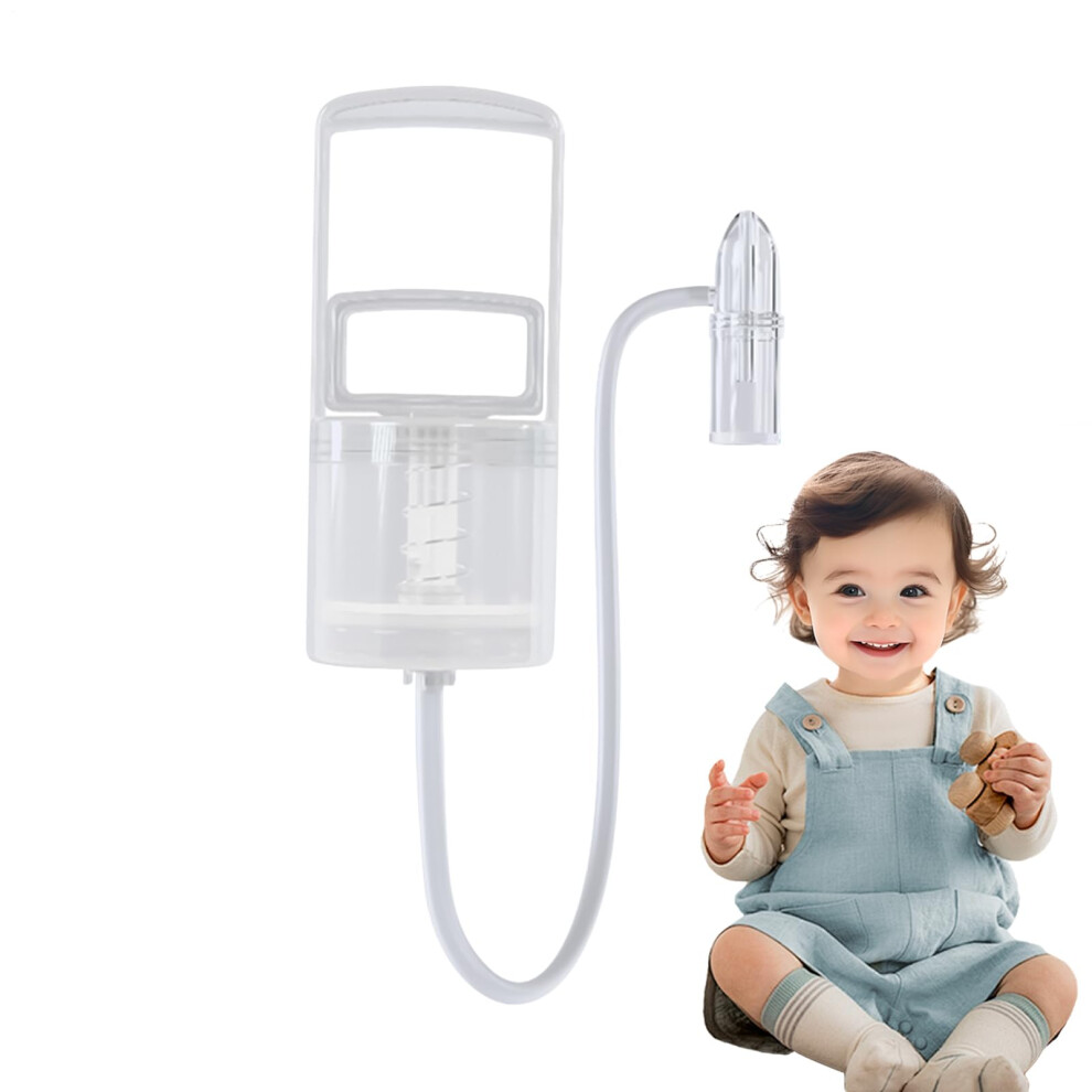 Baby Nasal Aspirator, Nasal Suction Device, Manual Mucus Removal Aid for Blocked or Runny Nose for Toddlers and Children