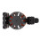 Multifunctional Stroller Cup Holder 8.5cm Black Orange 360 Rotatable 3