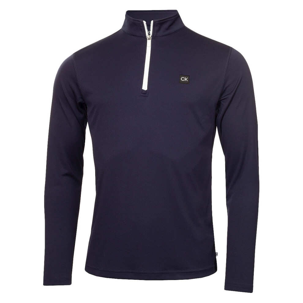 Calvin Klein (Xxl, Navy) Mens Westgate Half Zip Lightweight Insulated Golf Sweater