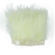 2 Meter Multicolor Turkey Feather Trim Ribbon for Sewing Dresses Skirts Party Clothing Beige 1520CM