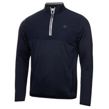 (XL, Navy) Calvin Klein Mens Atlantic Hybrid Stretch Insulated Half Zip Golf Sweater