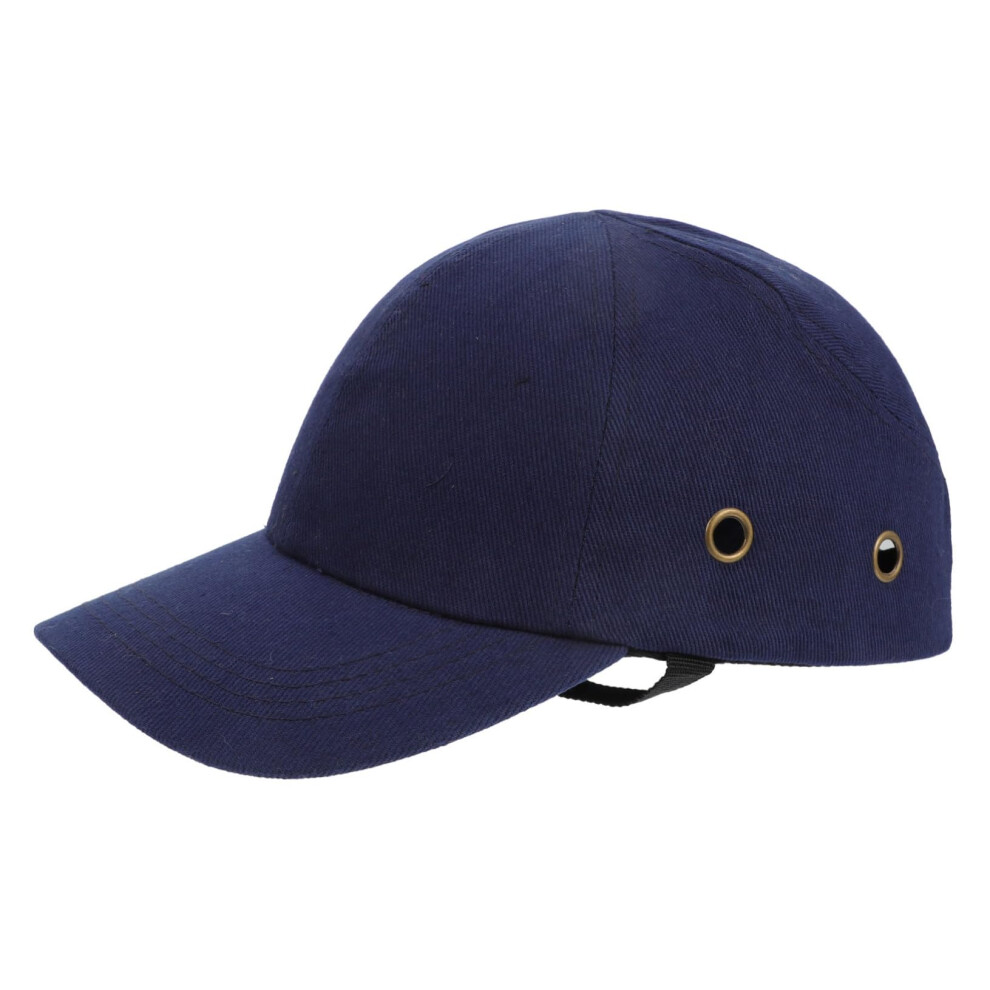 Safety Bump Hat, Classic Baseball Cap For Head Protection, Adjustable, Dark Blue 9347817044492