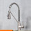 Black Kitchen Faucet Spring PullDown Stream And Spray Modes Rotatable Spout Hot Cold Mixer Brushed Nickel Finish 1