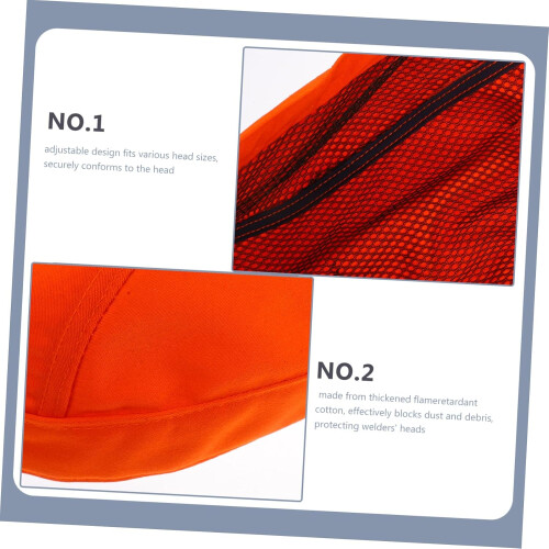 Visibility Bandana Skull Caps DOO Rags with Adjustable Strap Orange 1