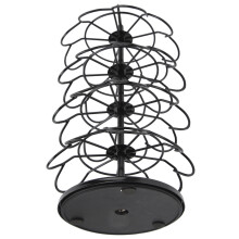 Iron Coffee Capsule Holder Rack Rotatable 36 Pods Storage Tower 36.5x18.7cm