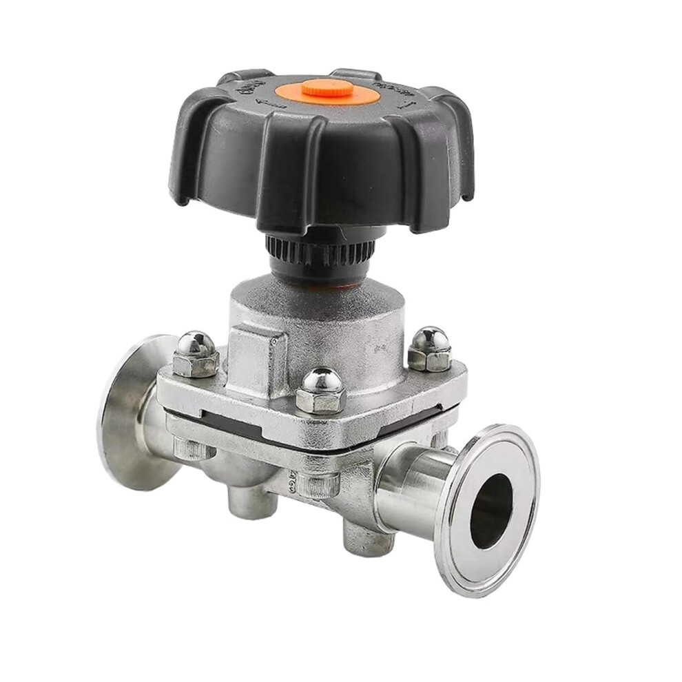 316L Stainless Steel Tri Clamp Diaphragm Valve 2 Way Flow Control Sanitary 50.5Mm Od 9382693901354