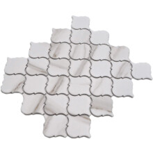 Mosaic White Stone Effect Ceramic Matt Florentine Wall Floor Kitchen Bathroom Shower