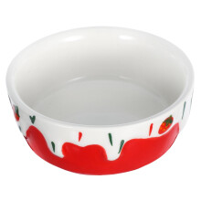 Bowl Ceramic Food Dish For Animals Spillproof Pet Feeder For Hamsters Guinea Pigs And Chinchillas Ceramic Bowl