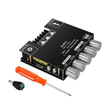 Audio Amplifier Board Bluetooth 50W X 2 100W 2.1 Channel Treble Bass Control For DIY Speaker Home Theater