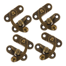 8pcs Vintage Zinc Alloy Box Latch with Dual Latch Security for Wooden Jewelry Boxes and Gift Cases