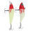 Δόλωμα ψαρέματος Crankbait, με ζωντανή εμφάνιση, γρήγορο δόλωμα, ζωηρό κόκκινο κεφάλι, 4