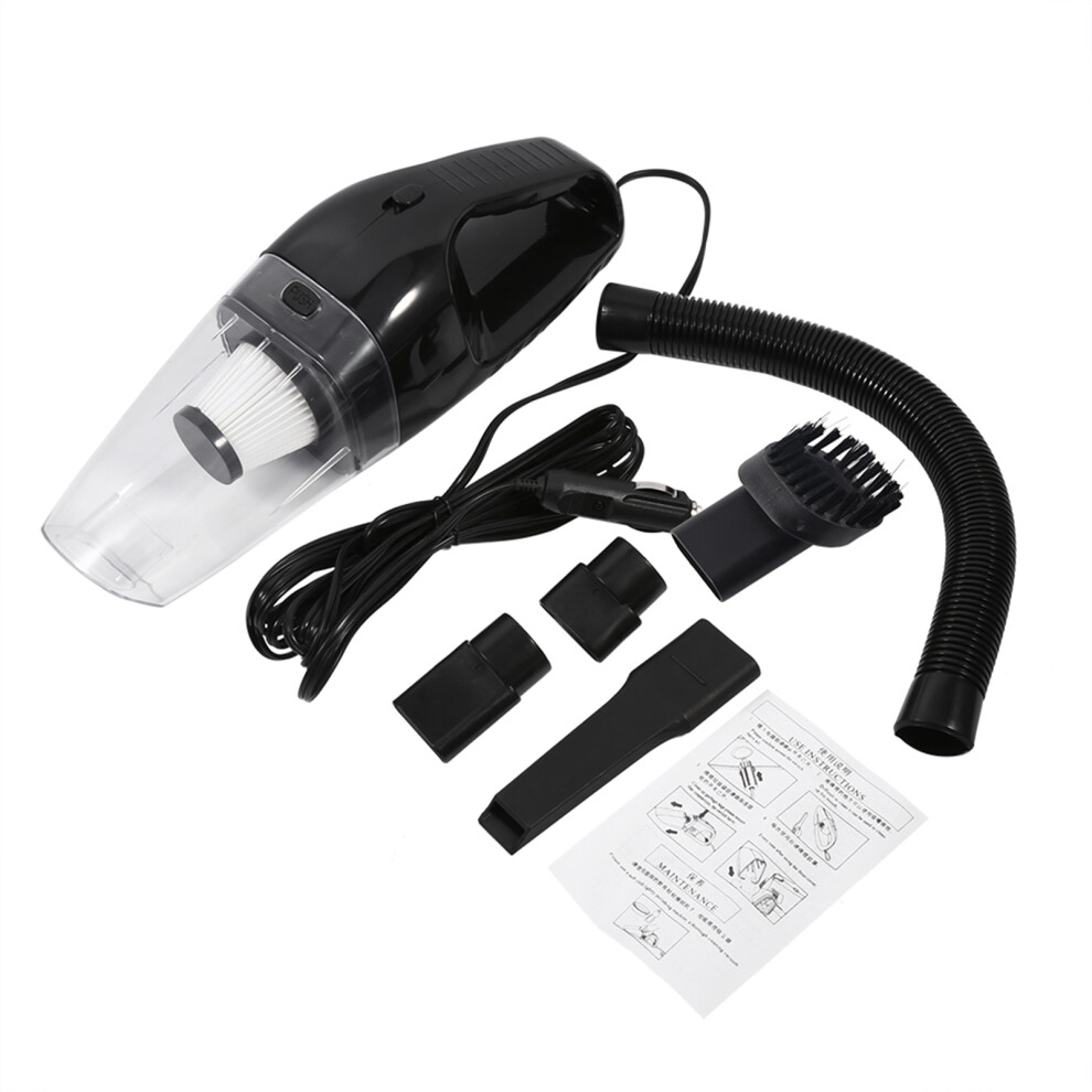 Portable Handheld Wet & Dry Auto Vac: Ergonomically Designed For Super Suction High-Efficiency Cleaning In Vehicles 9433291141625