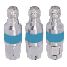 3 Pcs RF Coaxial DC Block 2W SMA Male to Female Stainless Steel 2dB