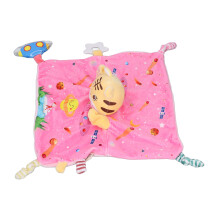 Rosa Plüsch-Tiger Sicherheitsdecke – Weiches Cartoon-Babykuscheltier, 65 cm, Geschenk für Kinder
