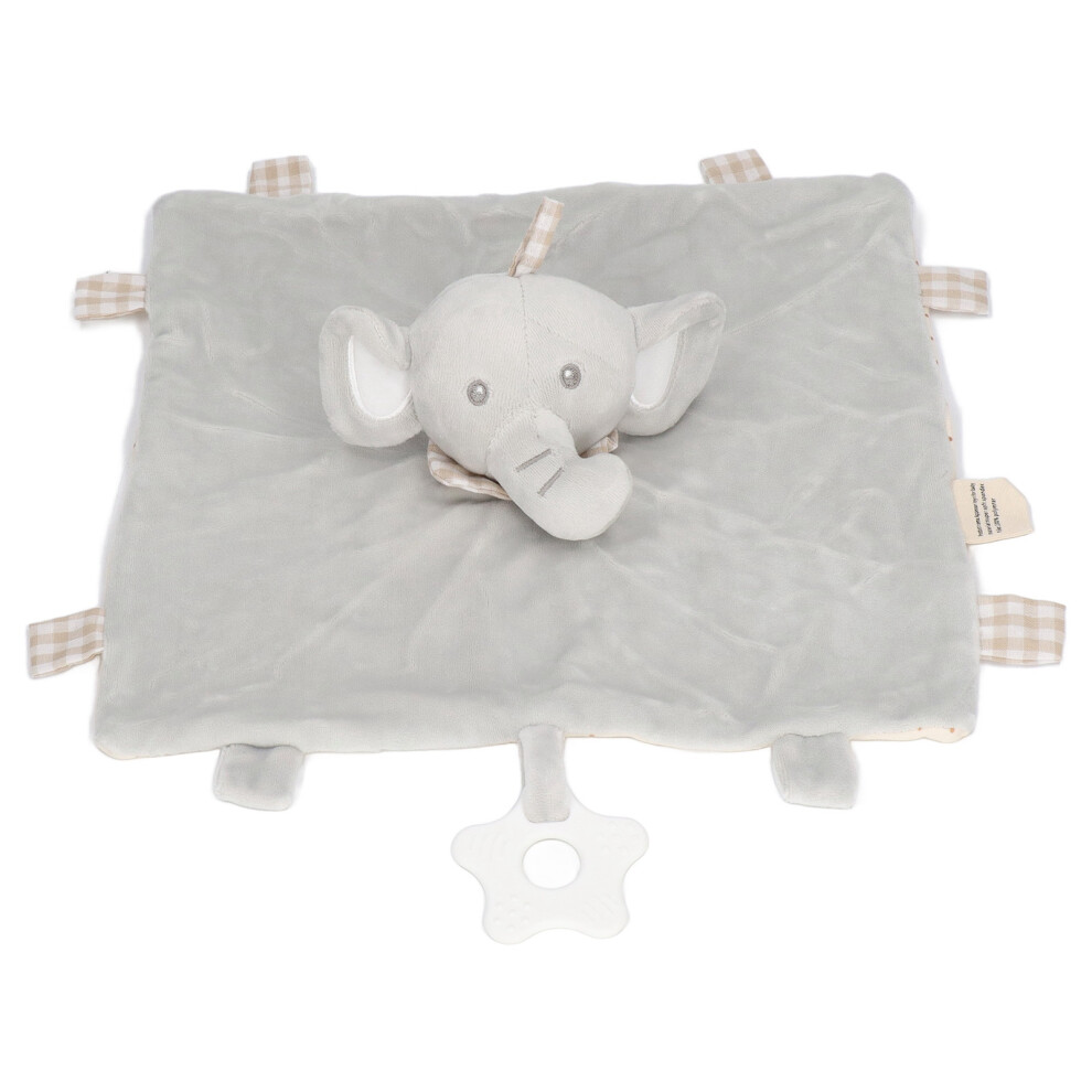 Baby Elephant Teething Doll Soft Security Blanket 32x35cm