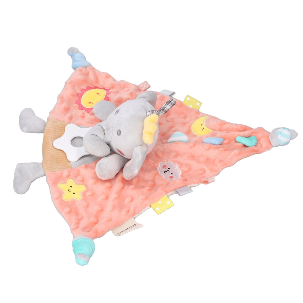 Baby Elephant Teething Blanket - Odorless Soft Tactile Toy for Newborns