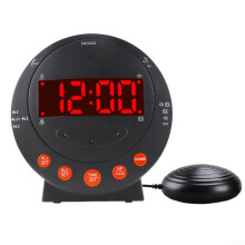 Senior vibration alarm system with phone notification, adjustable volume, and dual alarms
