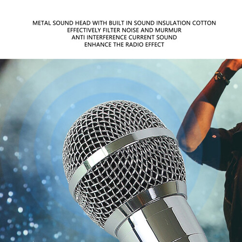 6.5mm Noise-Reducing Wired Microphone with 3m Cable, Impact Resistant 2