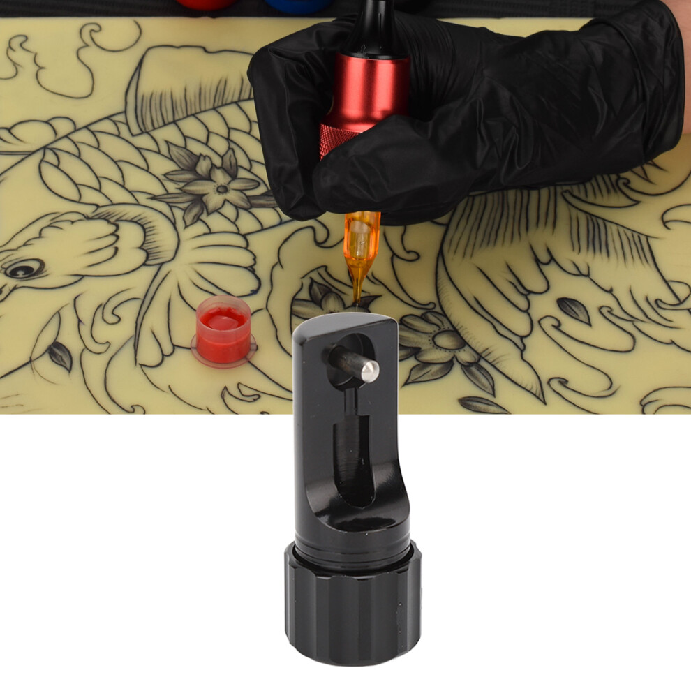 Black Durable Aluminum Tattoo Needle Cartridge Holder For Manual Pens