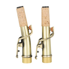 2Pcs Soprano Saxophone Straight and Curved Neck Pitch Saxophone Set Saxophone