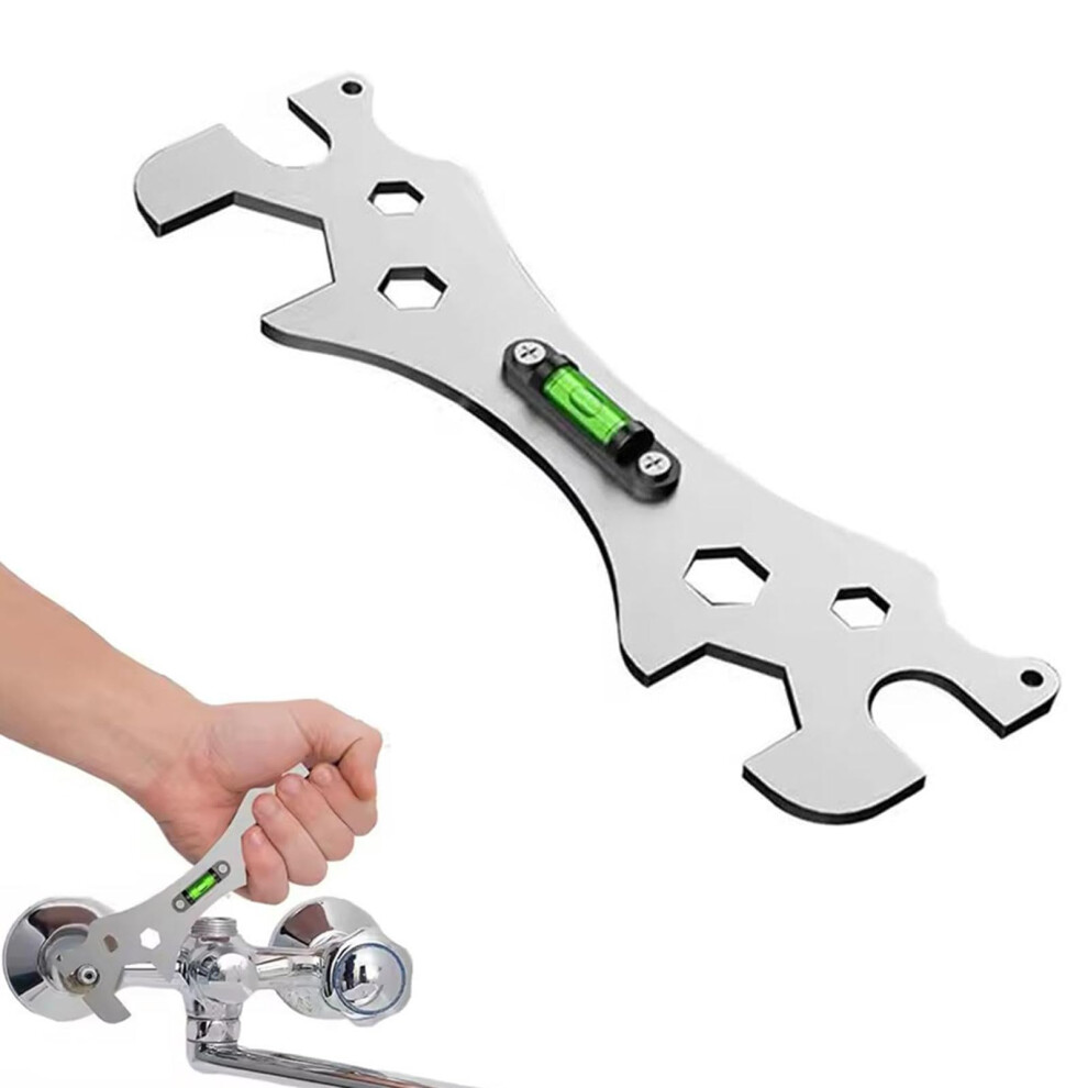 Multifunctional Wrench For Shower Faucets, Installation Tool Â Universal Bathroom Wrench With Level 9347817046069