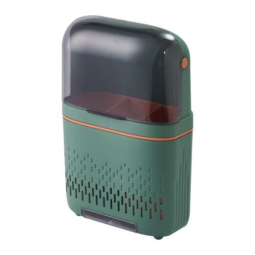 Rustproof Waterproof Kitchen Cutlery Rack 30x19x8.5cm Green 1