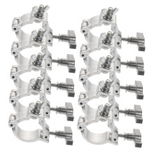 10Pack Stage Light Hooks, Simple Performance Clothes Hangers, Silver Aluminum Alloy