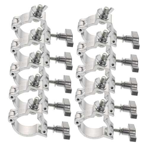 10Pack Stage Light Hooks, Simple Performance Clothes Hangers, Silver Aluminum Alloy