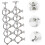 10Pack Stage Light Hooks, Simple Performance Clothes Hangers, Silver Aluminum Alloy 5