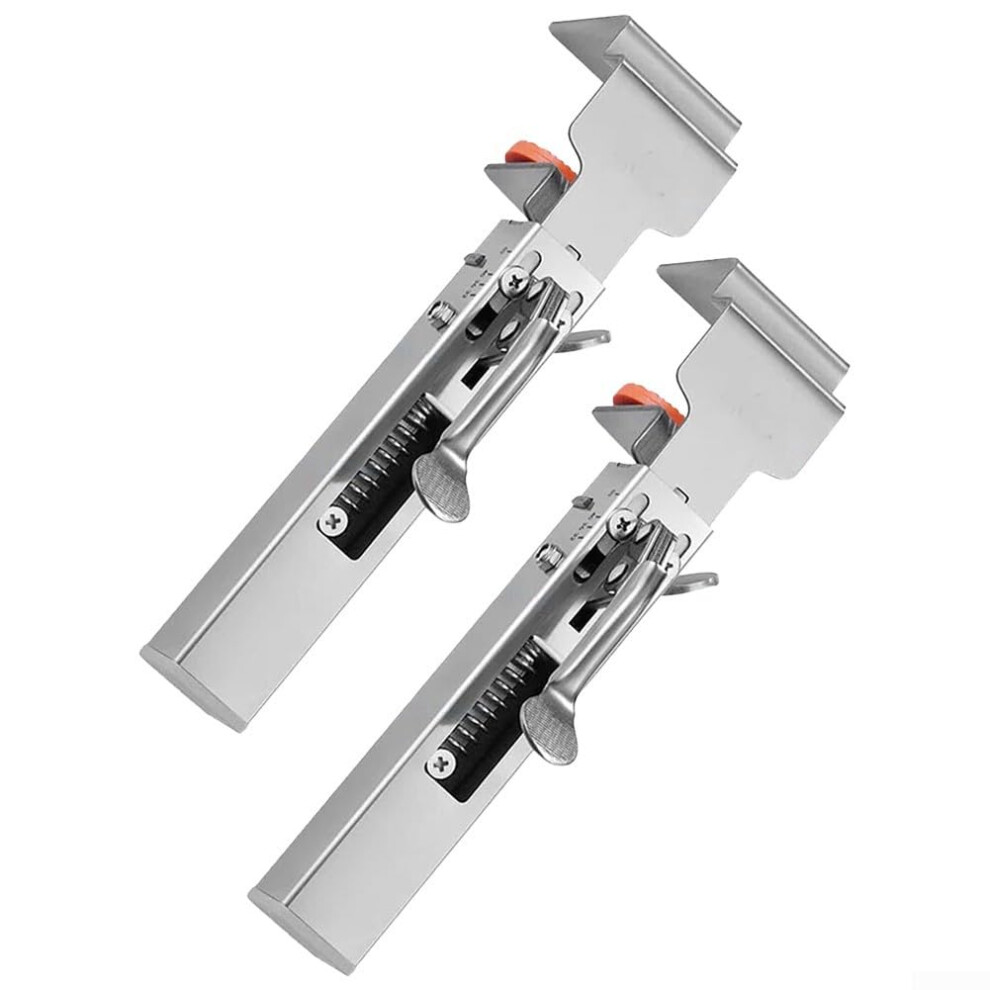 2 Pack Adjustable Drawer Mounting Clamp One Touch Cabinet Installation Silver 9347817046564