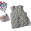 Women's Lightweight Quilted Vest Diamond Pattern Packable Sleeveless Jacket With Button Placket Khaki L Style M03 2