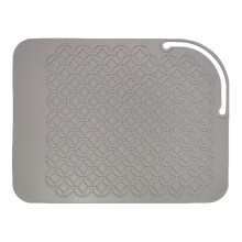 Heat Resistant Silicone Curling Iron Mat Protector for Hair Styling Tools NonSlip Grey Pad