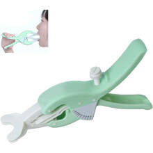 Oral care tool with 2 training modes, transparent angle plate, Adjustable opening distance