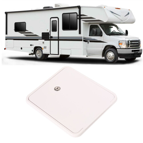 Universal RV Trailer Electric Cable Hatch with Quick Drainage Groove