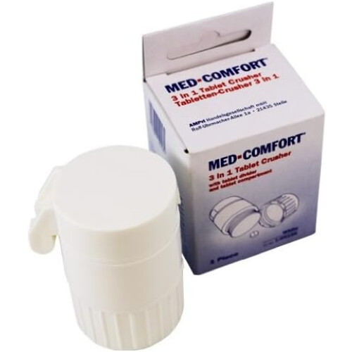 Glattol Med Comfort Pill Crusher 3 in 1 – 1 Compartment 2