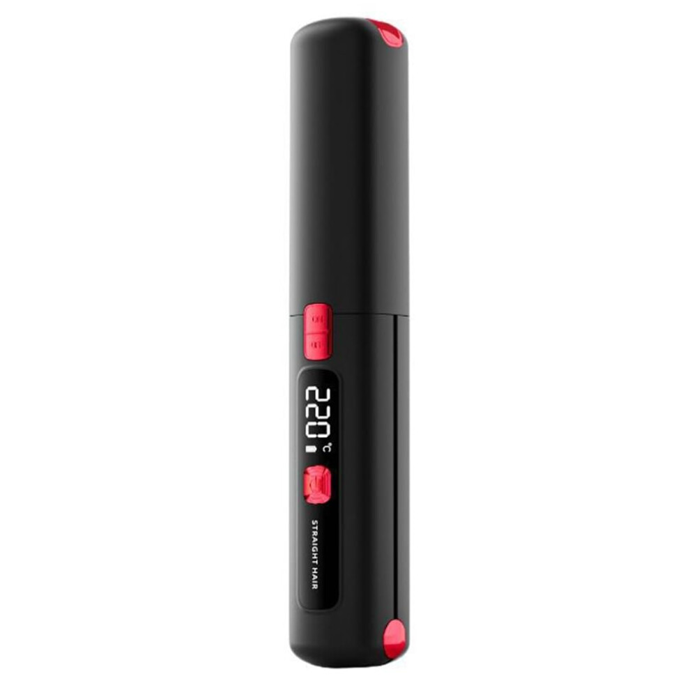 Wireless 2in1 Hair Straightener and Curler Comb with Large Capacity and Fast Heating