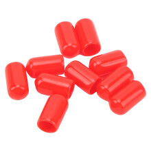 Schützende rote PVC-Bremsscheibenabdeckkappen - 6 mm Schraubnippel, 20er Set