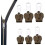 Zipper  kit, durable zipper fixing accessories, removable slider replacement set, 6 pieces brown. 5