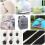 Zipper  kit, durable zipper fixing accessories, removable slider replacement set, 6 pieces brown. 2