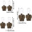 Zipper  kit, durable zipper fixing accessories, removable slider replacement set, 6 pieces brown. 4