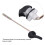 Effortless Flush Black Zinc Alloy Toilet Handle 4